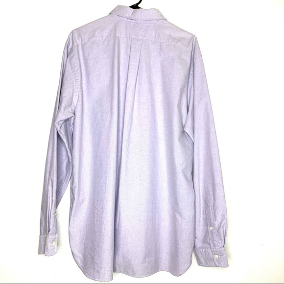 Ralph Lauren Classic Fit Long Sleeves Pony Logo Button Down Lavender Shirt. - Picture 8 of 11